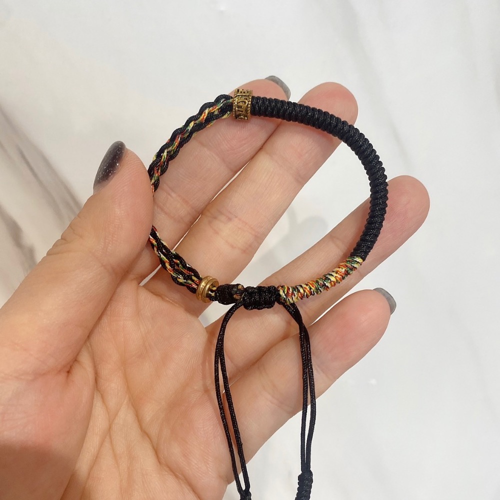 白沙屯媽祖 心經 編織手鍊 過完爐出貨 媽祖加持保佑 山邊媽祖 大甲媽祖 北港媽祖-細節圖2