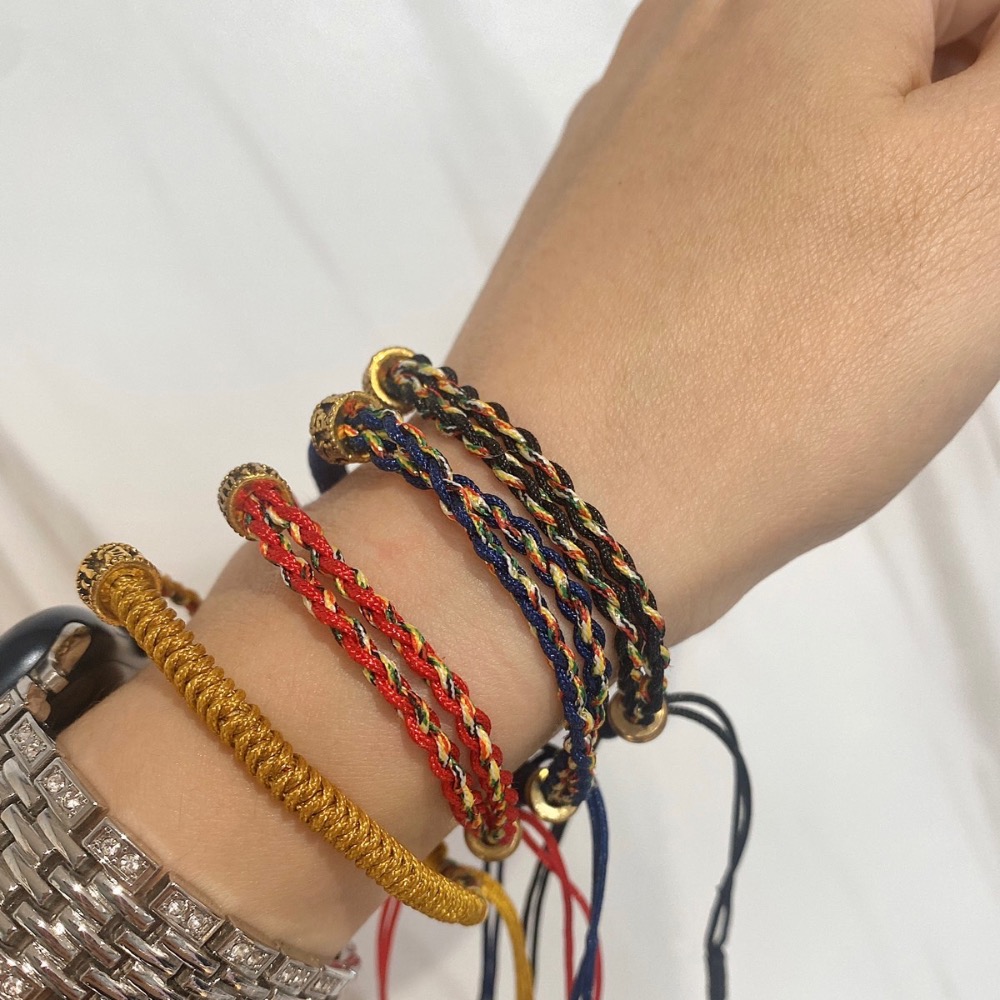 白沙屯媽祖 心經 編織手鍊 過完爐出貨 媽祖加持保佑 山邊媽祖 大甲媽祖 北港媽祖-細節圖3