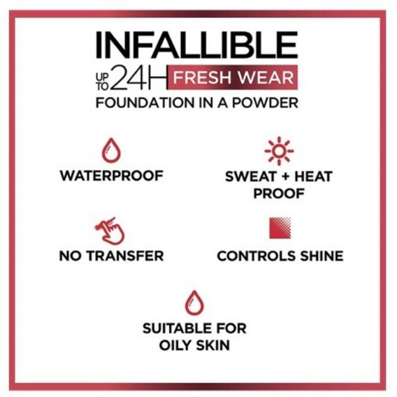 Coco｜LOreal 巴黎萊雅24HR油光OUT恆霧粉餅 粉餅 粉底 定妝 粉底液 16HR Loreal-細節圖5