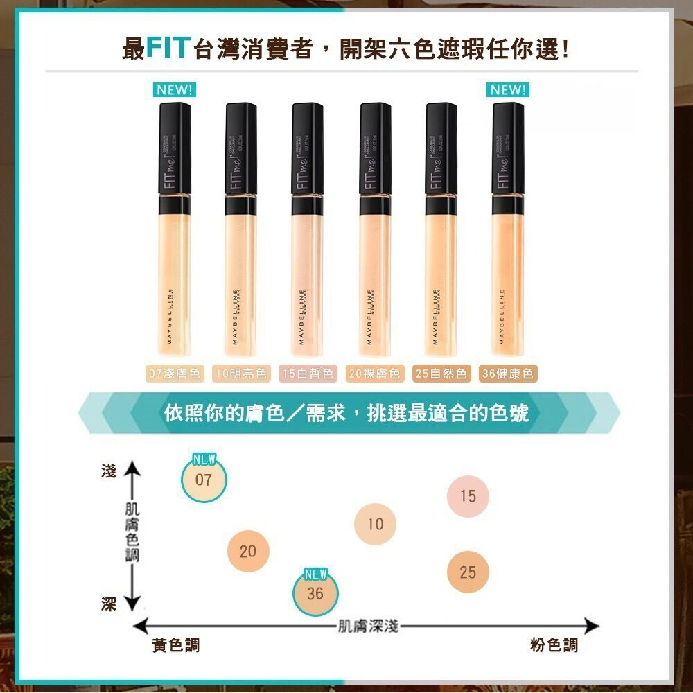 Coco｜Maybelline 媚比琳 Fit Me 遮遮稱奇遮瑕膏-細節圖4