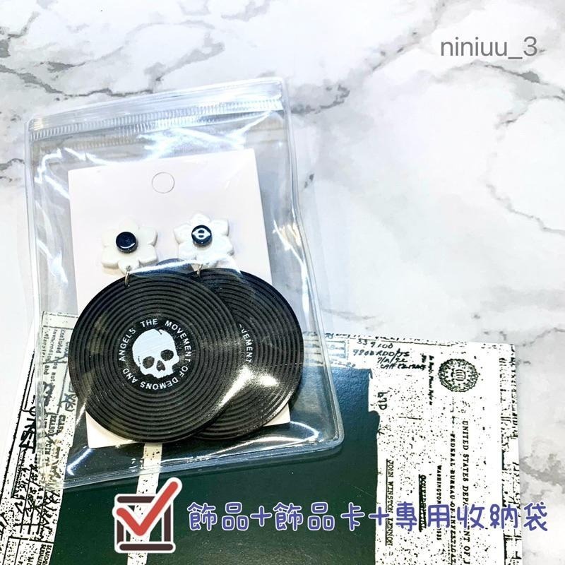 niniuu_3✨台灣現貨(出貨) 『S925銀針-骷顱頭大壓克力耳環』y2k耳環 骷顱頭耳環 搖滾耳環 浮誇耳環 超大-細節圖4