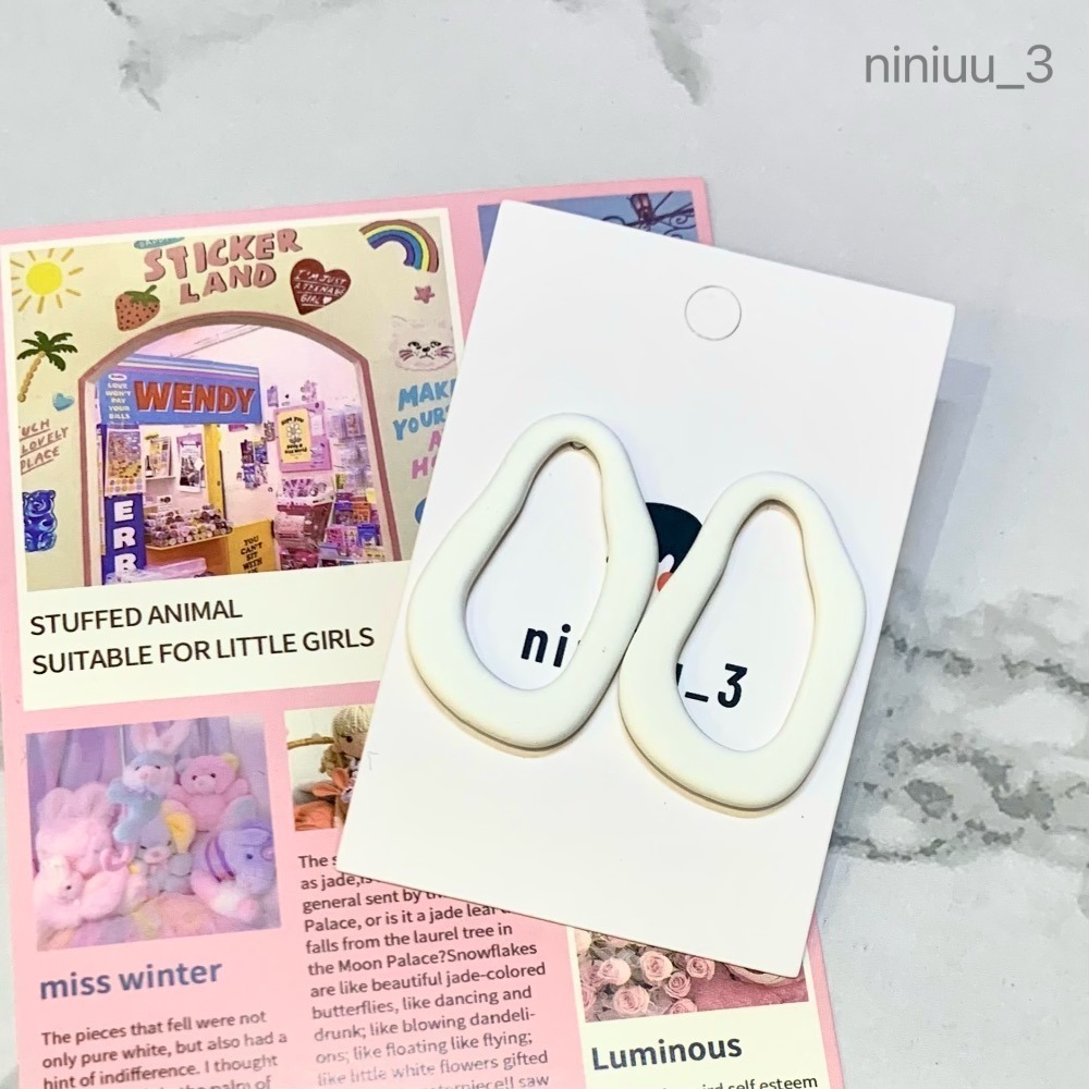 niniuu_3✨台灣現貨(出貨) 『S925銀針-多巴胺不規則耳環』多巴胺耳環 浮誇耳環 多巴胺色 可愛耳環 甜美耳環-細節圖6