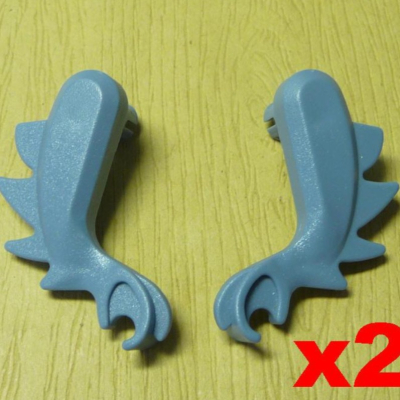 【小荳二手樂高】LEGO 動物 零件 沙藍色 恐龍 前腳 (2對)