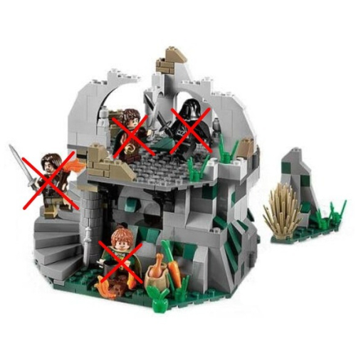 【小荳樂高】LEGO 魔戒系列 9472 Attack on Weathertop 拆賣 單售場景 (不含馬/人偶)
