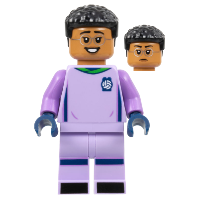 【小荳樂高】LEGO 淡紫色 足球 守門員 Soccer Goalie (21337原裝人偶) idea145