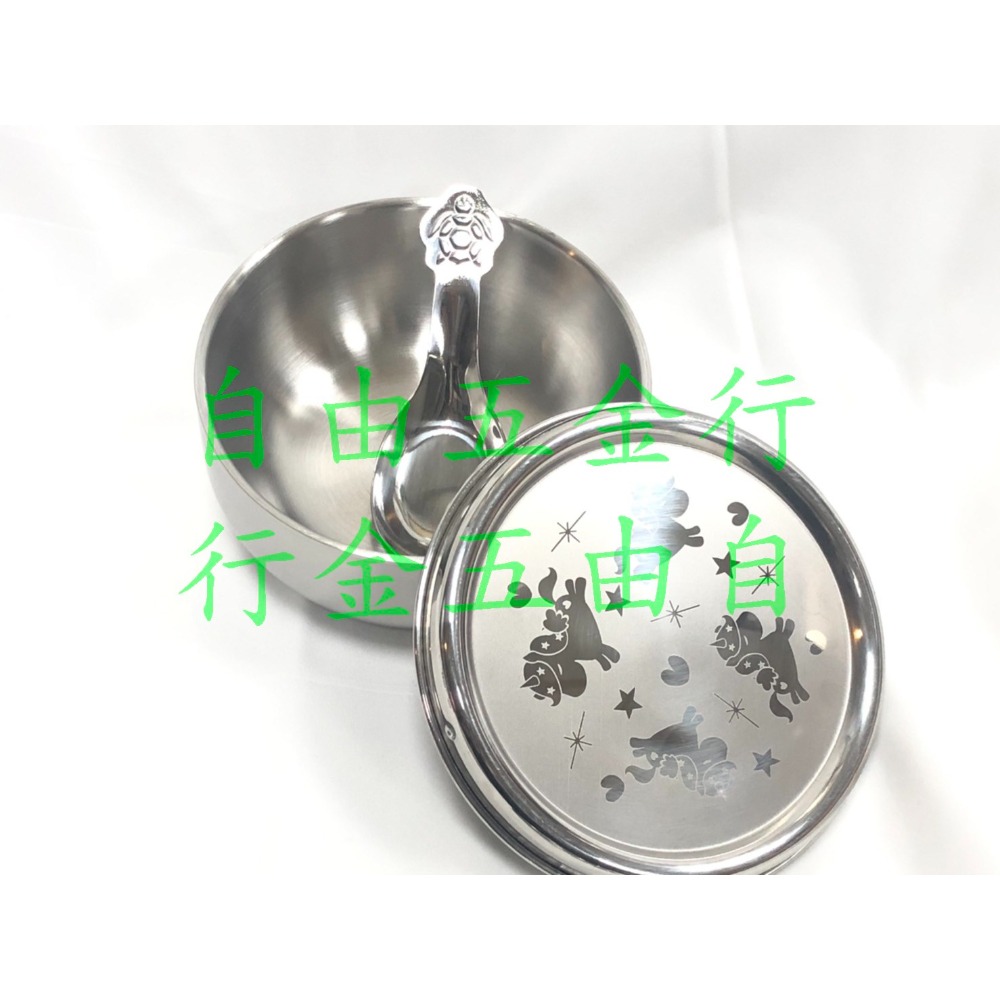 KOM 信誼童書聯名款 316不鏽鋼 全鋼碗 隔熱碗 附湯匙 兒童碗 兒童餐具 學習碗 台灣製 幼稚園 不銹鋼-規格圖11