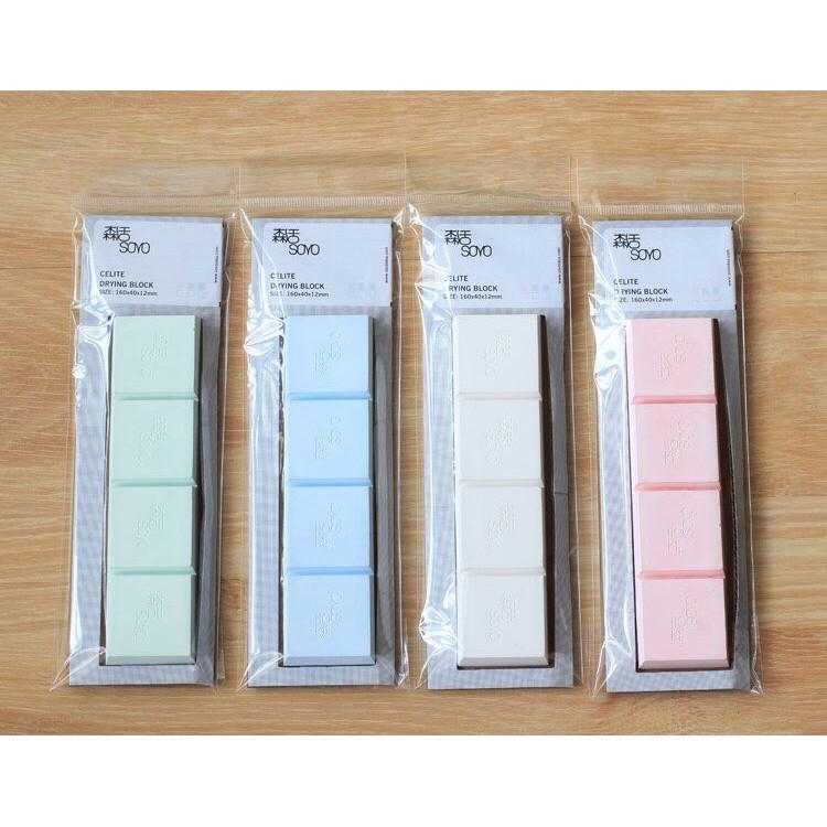 【現貨】【四入裝】硅藻土除溼塊 珪藻土 除濕塊 乾燥塊 防潮塊 一包4塊-細節圖4