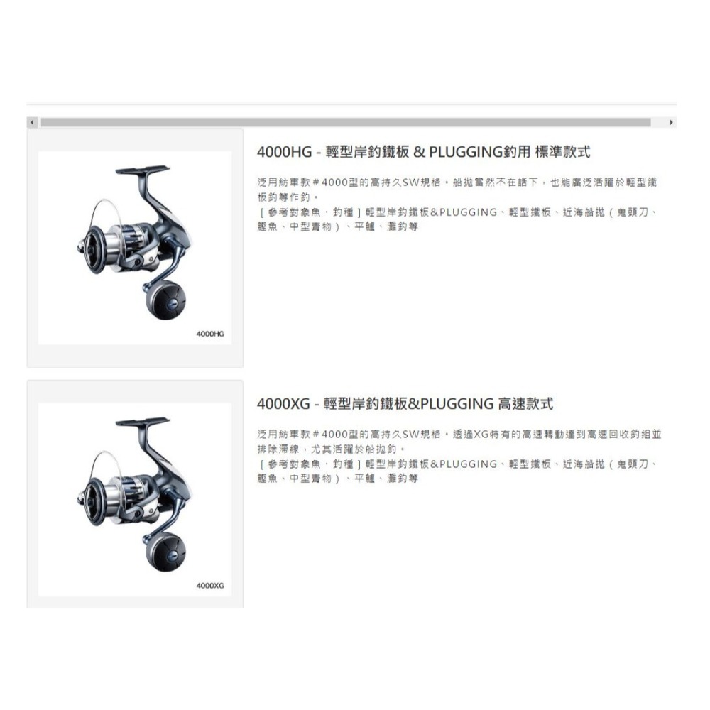 SHIMANO 20＇ STRADIC SW 4000-14000型捲線器 全新品 大物捲線器 可海水 全新品-細節圖3