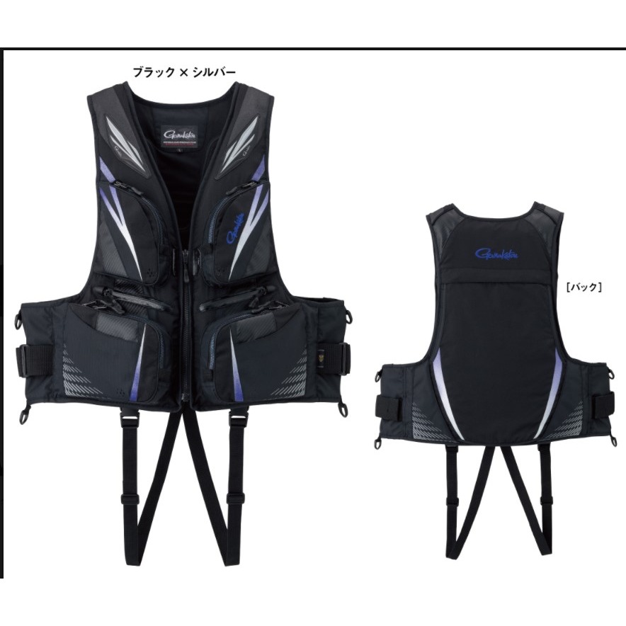 GAMAKATSU 救生衣 GM-2188 黑金 磯釣救生衣 救生衣 GM2188 釣魚救生衣-細節圖2