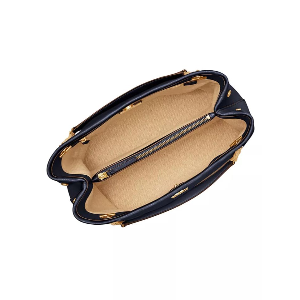 保證正品 美國Tory Burch Kira系列皮革托特包 藍色 現貨*1-細節圖3