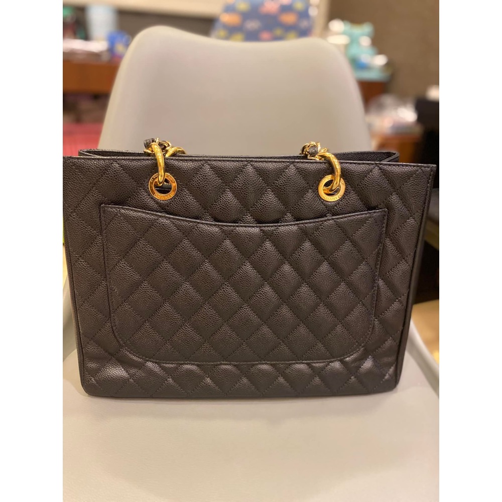 *二手精品* 法國購回 Chanel GST經典款雙肩包 含盒+購證+保卡+防塵袋～保證正品 自售價格低於二手精品店-細節圖2