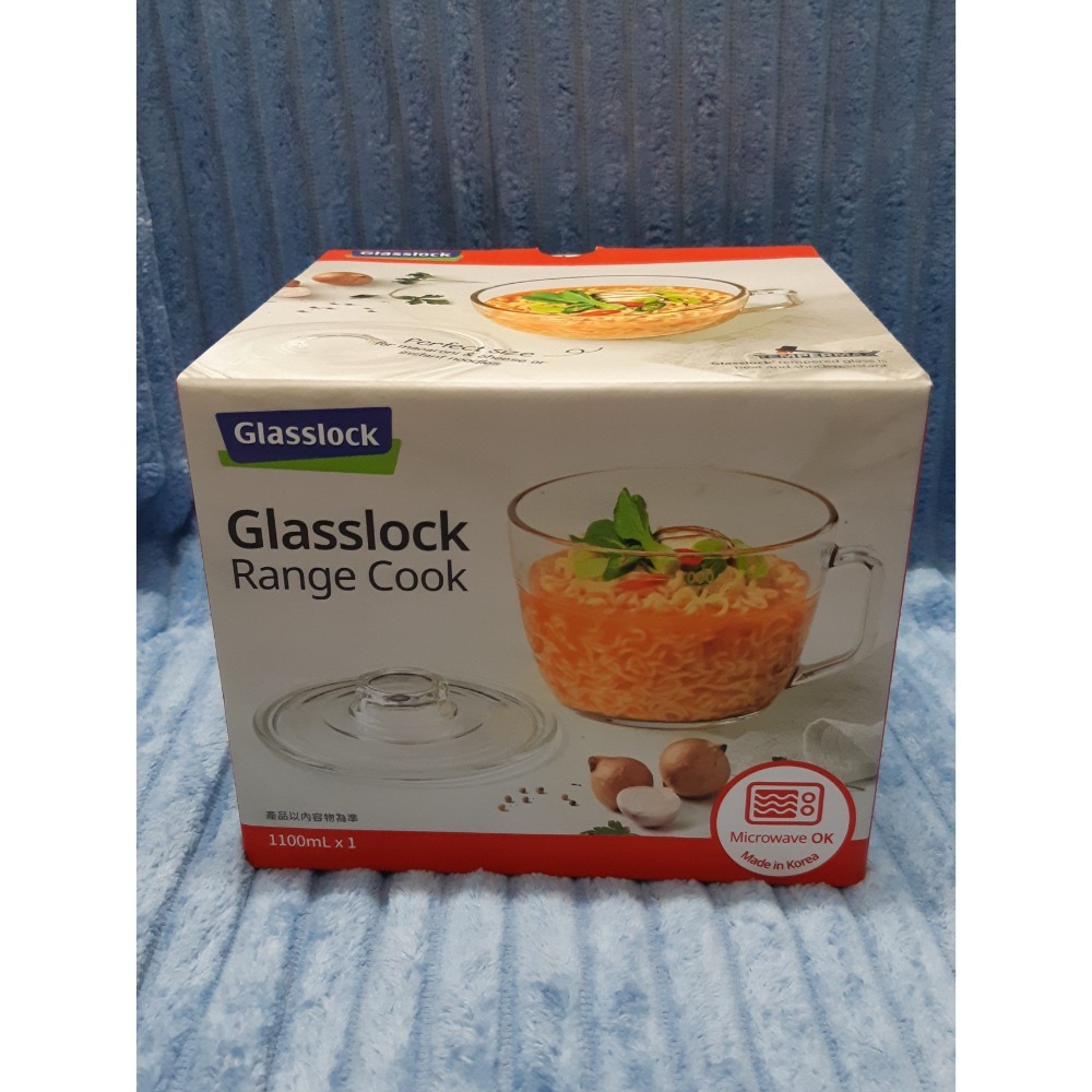 粟米小鋪~Glasslock 強化玻璃 可微波 泡麵碗1100ml大容量 微波碗/玻璃碗-細節圖2