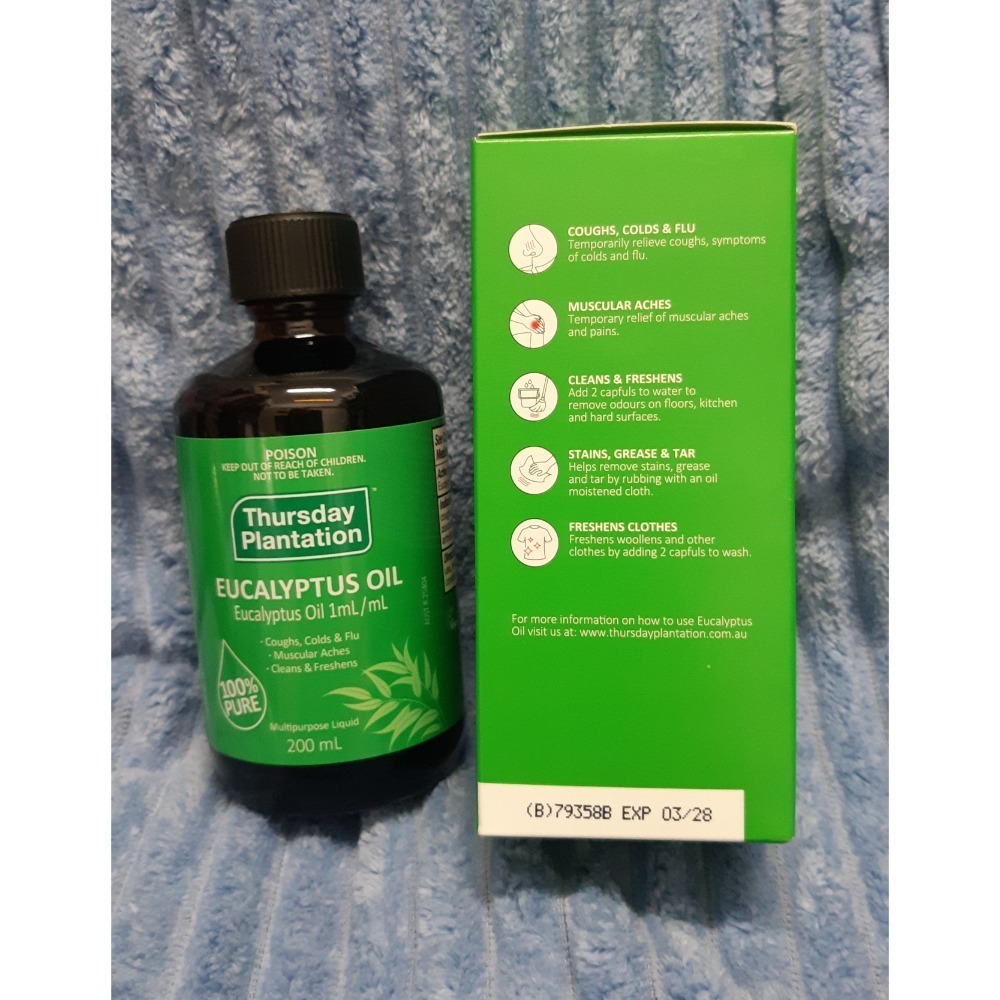 粟米小舖- ThursdayPlantation 星期四農莊 尤加利精油200ml+澳維花園 AusGarden-細節圖2