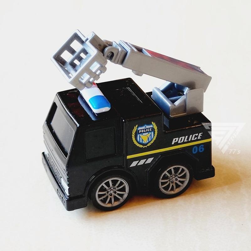【台灣現貨】【Q版城市警車合金車】玩具警車 玩具小汽車 小車車 口袋玩具車 MINI車 迴力車 救援警車 可愛小車車-細節圖9