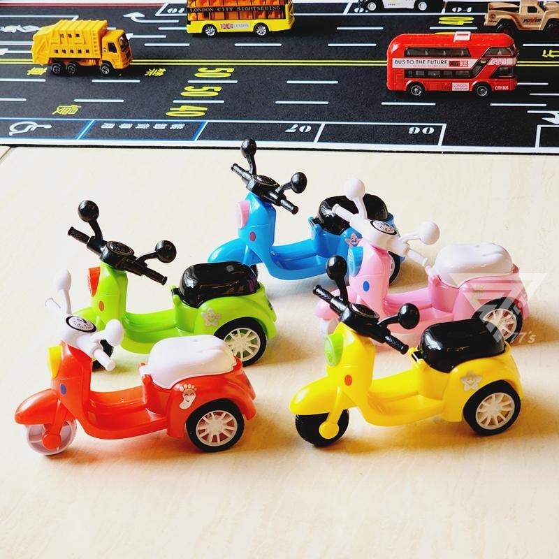 【台灣現貨】【超可愛仿真迴力摩托車/慣性玩具車】迴力車 Q版摩托車 小汽車玩具 玩具摩托車 小綿羊摩托車 卡通摩托車-細節圖2