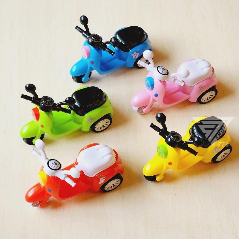 【台灣現貨】【超可愛仿真迴力摩托車/慣性玩具車】迴力車 Q版摩托車 小汽車玩具 玩具摩托車 小綿羊摩托車 卡通摩托車-細節圖4