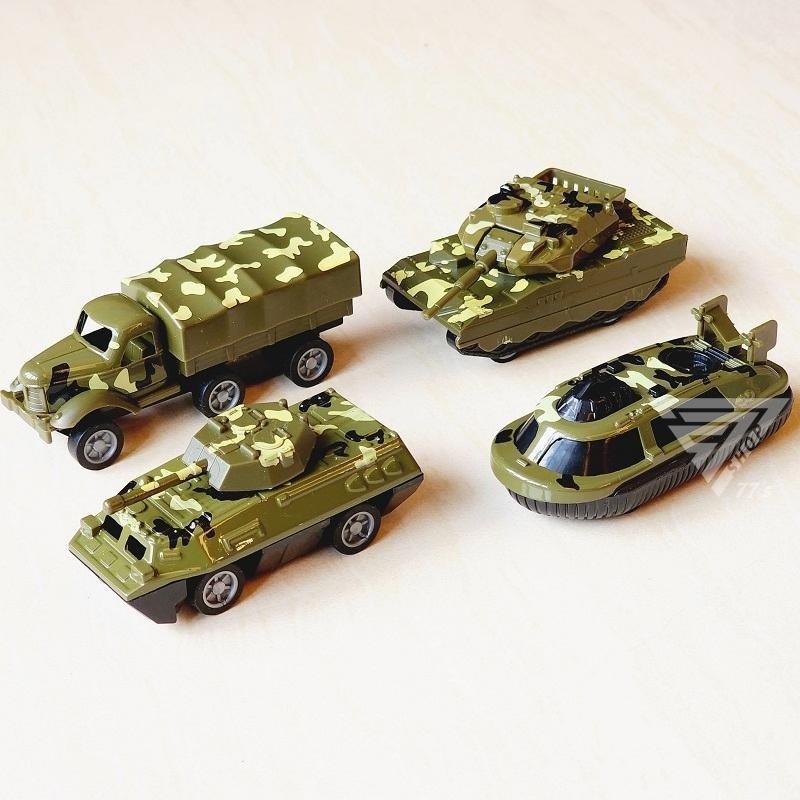 【台灣現貨】【戰車合金車/4款可選】坦克車 模型戰車 迷彩 裝甲車 砲車 軍艦 戰鬥車 小汽車 玩具戰車 模型車-細節圖2