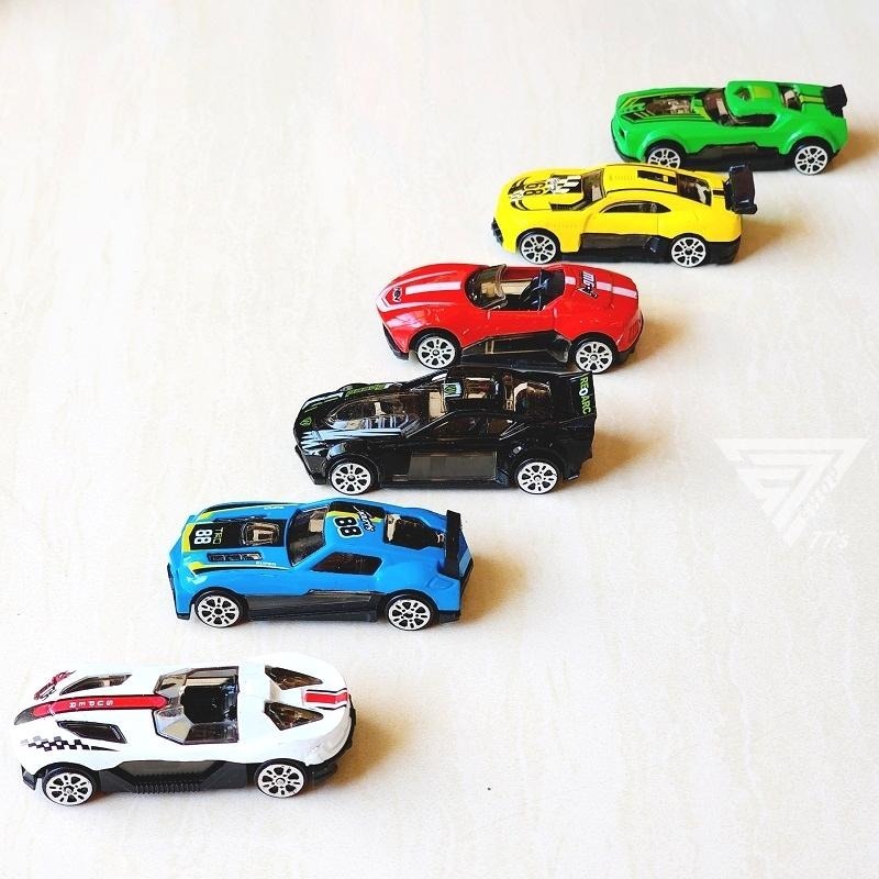 【台灣現貨】【競速跑賽車 合金車/6款可選】1/64 模型玩具車 小汽車 模型跑車 賽車 合金跑車 仿真賽車-細節圖2