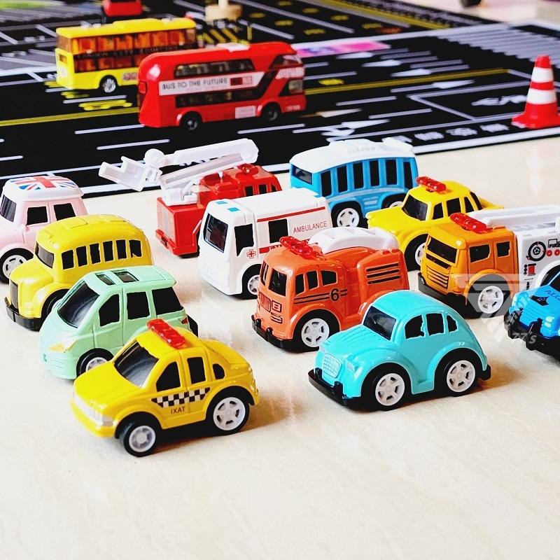 【台灣現貨】【12款Q版口袋可愛合金車】玩具合金車 口袋玩具小汽車 掌心玩具 迴力車 小車車 玩具車 MINI車車-細節圖8