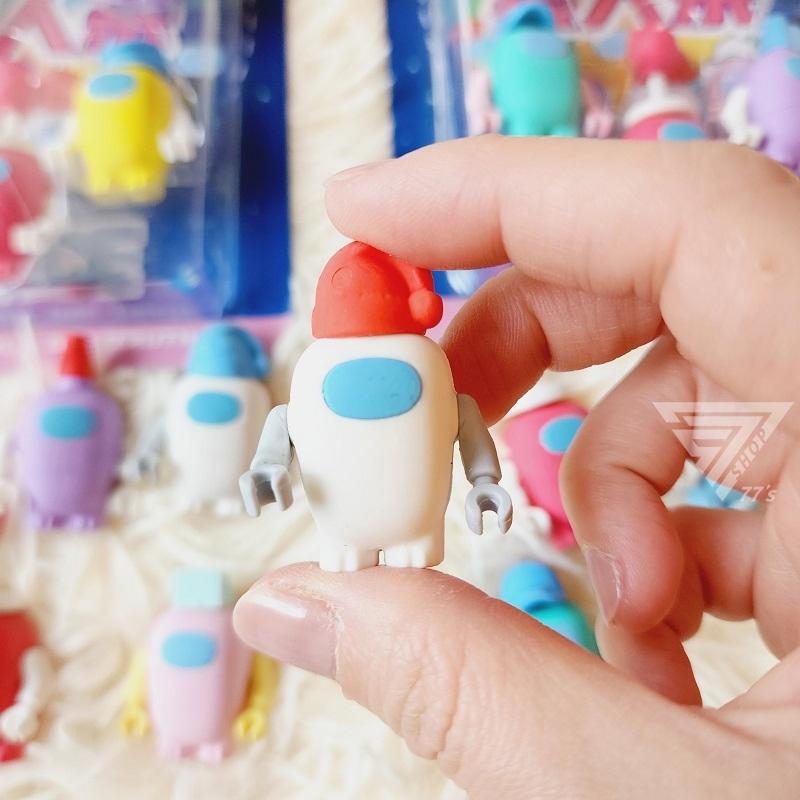 【台灣現貨】【太空狼人殺玩具橡皮擦6入一盒】造型橡皮擦 小橡皮擦 3D橡皮擦 卡通造型橡皮擦 狼人殺遊戲 狼人殺公仔-細節圖5