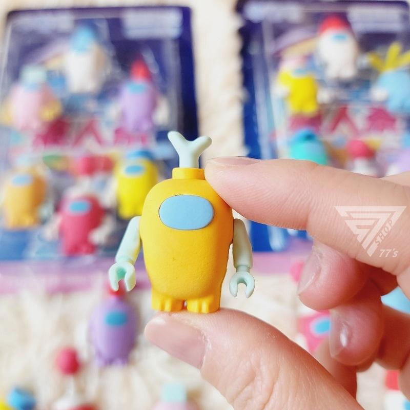 【台灣現貨】【太空狼人殺玩具橡皮擦6入一盒】造型橡皮擦 小橡皮擦 3D橡皮擦 卡通造型橡皮擦 狼人殺遊戲 狼人殺公仔-細節圖7