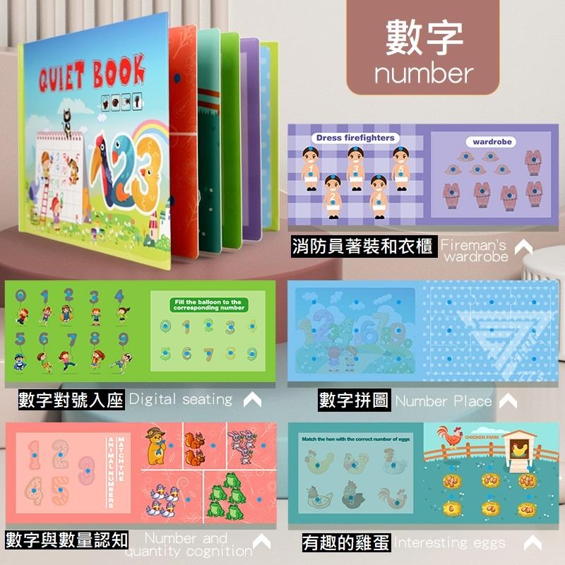 【台灣現貨】【黏貼書/安靜書/可反覆使用】busy book 認知書 翻翻書 早教玩具 兒童繪本 蒙特梭利教具 魔鬼氈書-細節圖8