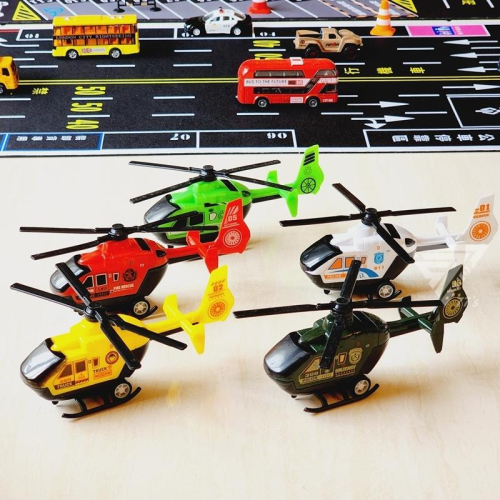 【台灣現貨】【塑膠大號迴力直升機玩具】玩具直升機 兒童直升機 回力直升機 警察救援直升機 飛機直升機 軍事直升機