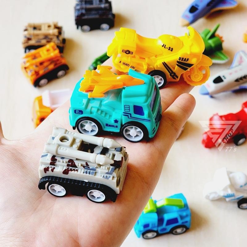 【台灣現貨】【超可愛迷你迴力小車】工程車 重機摩托車 戰車 太空飛船 警車 救護車 迷你小汽車 玩具車 兒童分享禮 小車-細節圖3