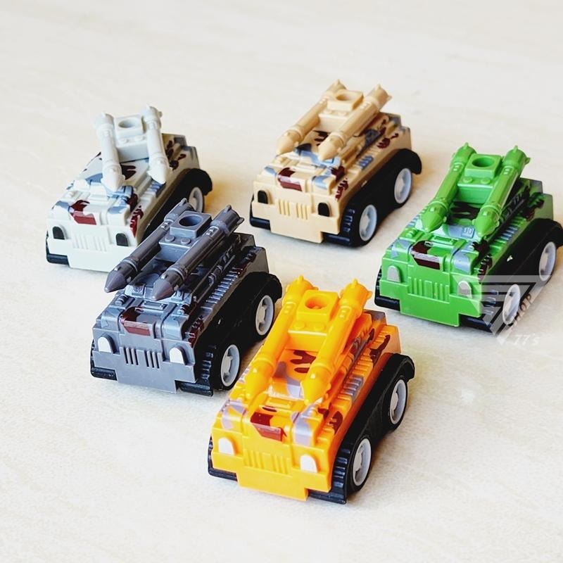 【台灣現貨】【超可愛迷你迴力小車】工程車 重機摩托車 戰車 太空飛船 警車 救護車 迷你小汽車 玩具車 兒童分享禮 小車-細節圖4