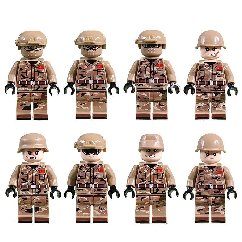 【台灣現貨】【小顆粒積木人偶/送武器頭盔/隨機出貨】積木公仔 積木人偶 街景積木 人偶 積木公仔 相容樂高人偶 警察積木-細節圖6