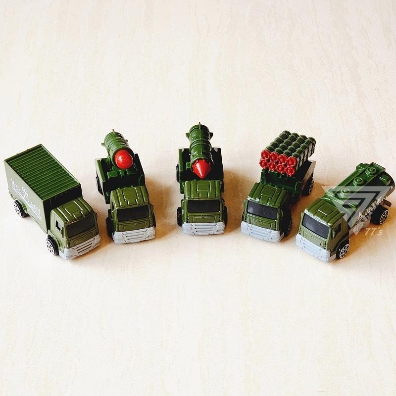 【台灣現貨】【輕型軍事車合金車/5款可選】導彈車 砲彈車 坦克車 模型戰車 迷彩 運輸車 戰鬥車 小汽車 玩具戰車 模型-細節圖3