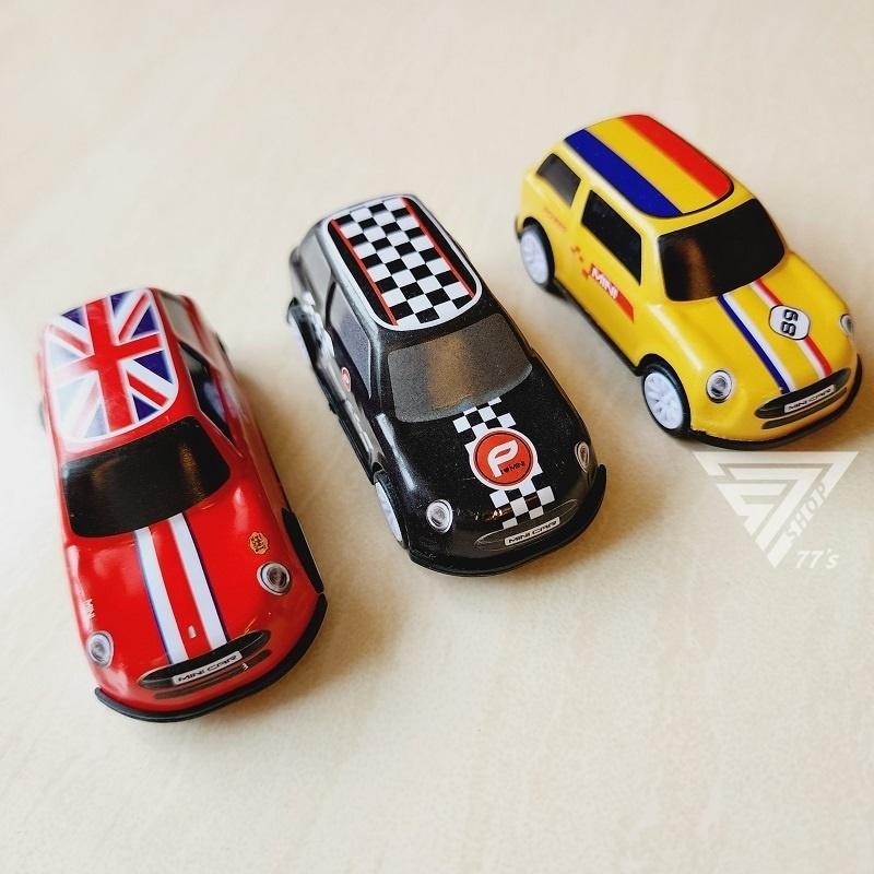【台灣現貨】【仿真MINI COOPER休閒車/6款可選】1:43 模型玩具車 回力車  小汽車 玩具車 迴力車 小車車-細節圖4