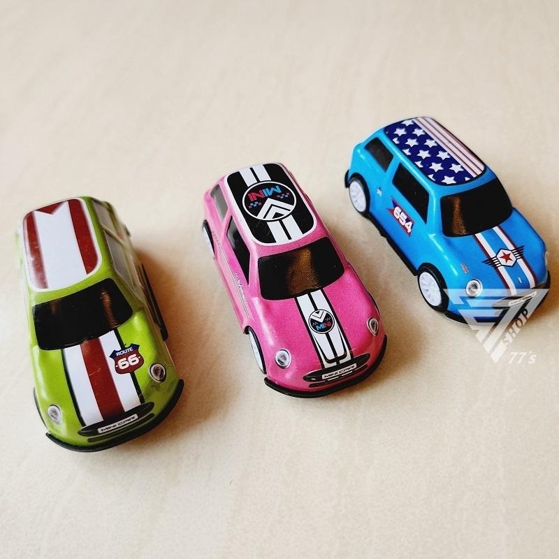 【台灣現貨】【仿真MINI COOPER休閒車/6款可選】1:43 模型玩具車 回力車  小汽車 玩具車 迴力車 小車車-細節圖5