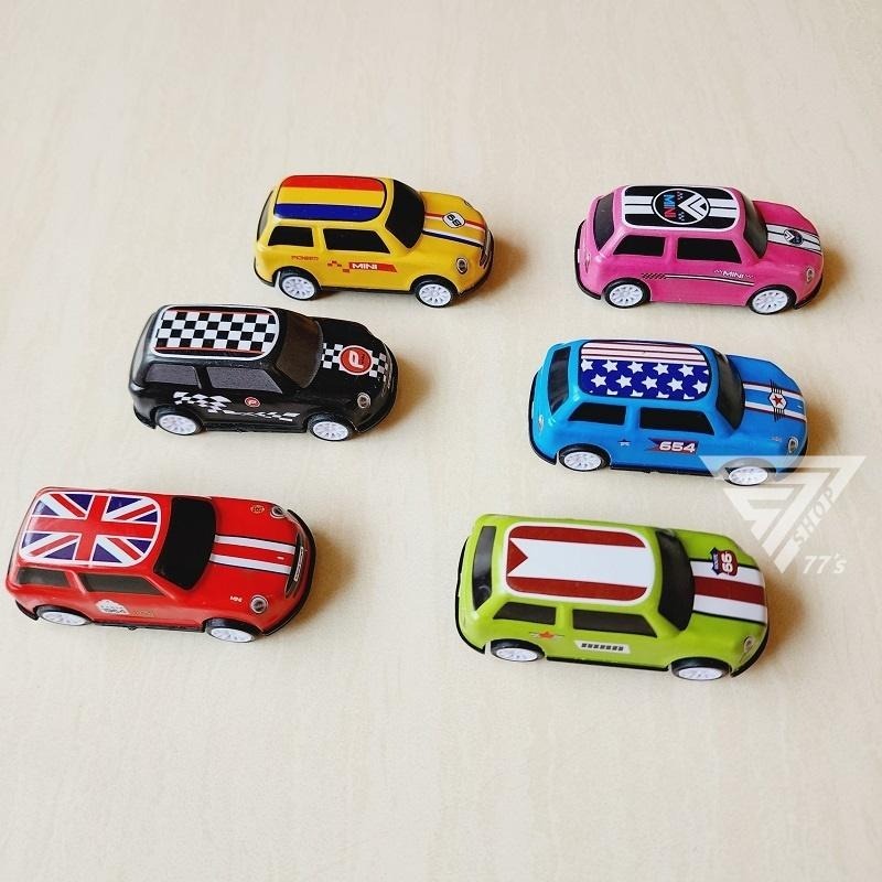 【台灣現貨】【仿真MINI COOPER休閒車/6款可選】1:43 模型玩具車 回力車  小汽車 玩具車 迴力車 小車車-細節圖6