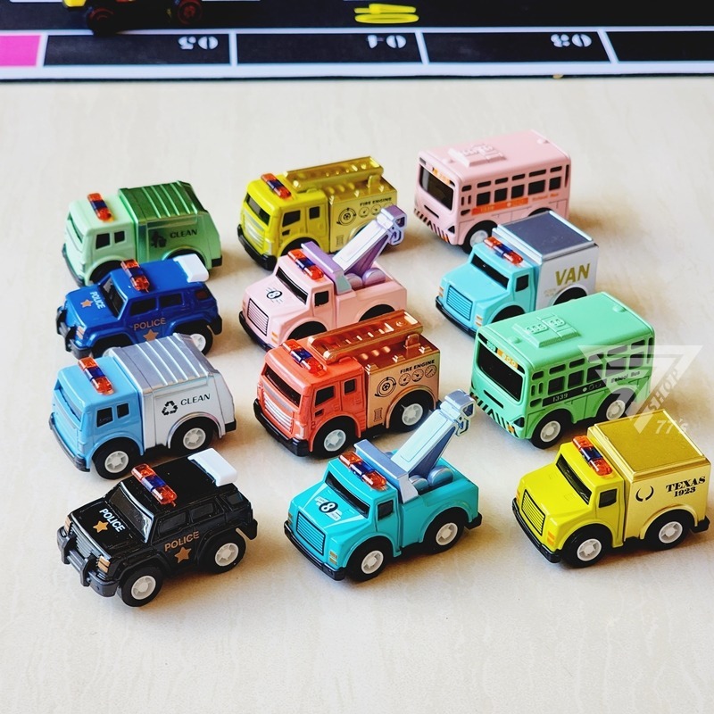 【台灣現貨】【Q版口袋迷你合金車】兒童合金車 口袋玩具小汽車 掌心玩具 迴力車 1:87 馬卡龍色 生日禮物 兒童禮物-細節圖10