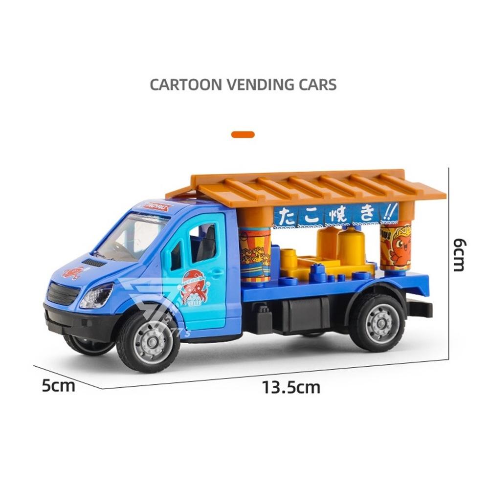【台灣出貨】【雙開門中式餐車/4種款式】玩具餐車 行動餐車 攤販車 可開門玩具車 慣性玩具車 旅行餐車 小汽車玩具 餐車-細節圖8