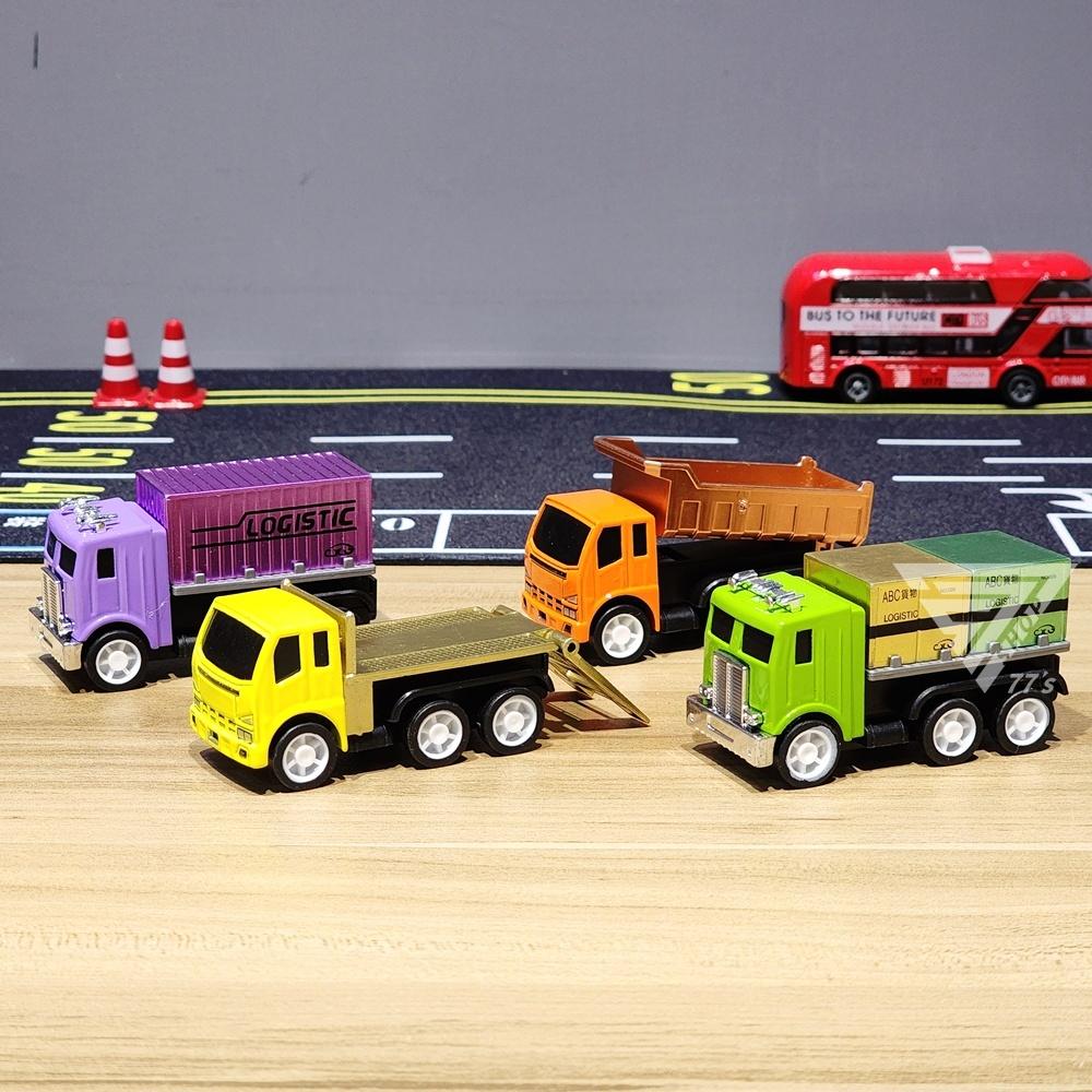 【台灣出貨】【亮金屬工程小車/4款式細節可動】合金工程車玩具 貨櫃車玩具車 砂石車 運輸車 運載車 載貨車汽車-細節圖2
