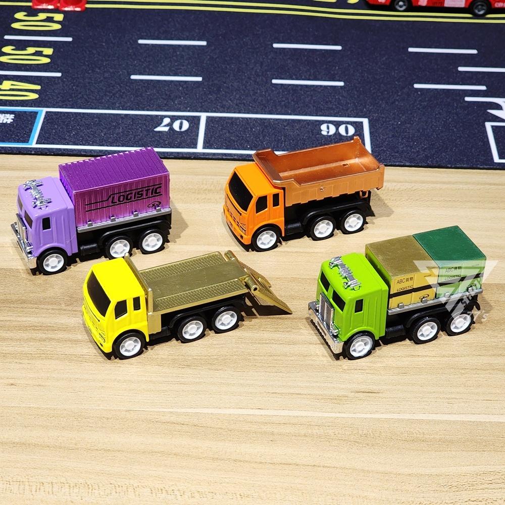 【台灣出貨】【亮金屬工程小車/4款式細節可動】合金工程車玩具 貨櫃車玩具車 砂石車 運輸車 運載車 載貨車汽車-細節圖4