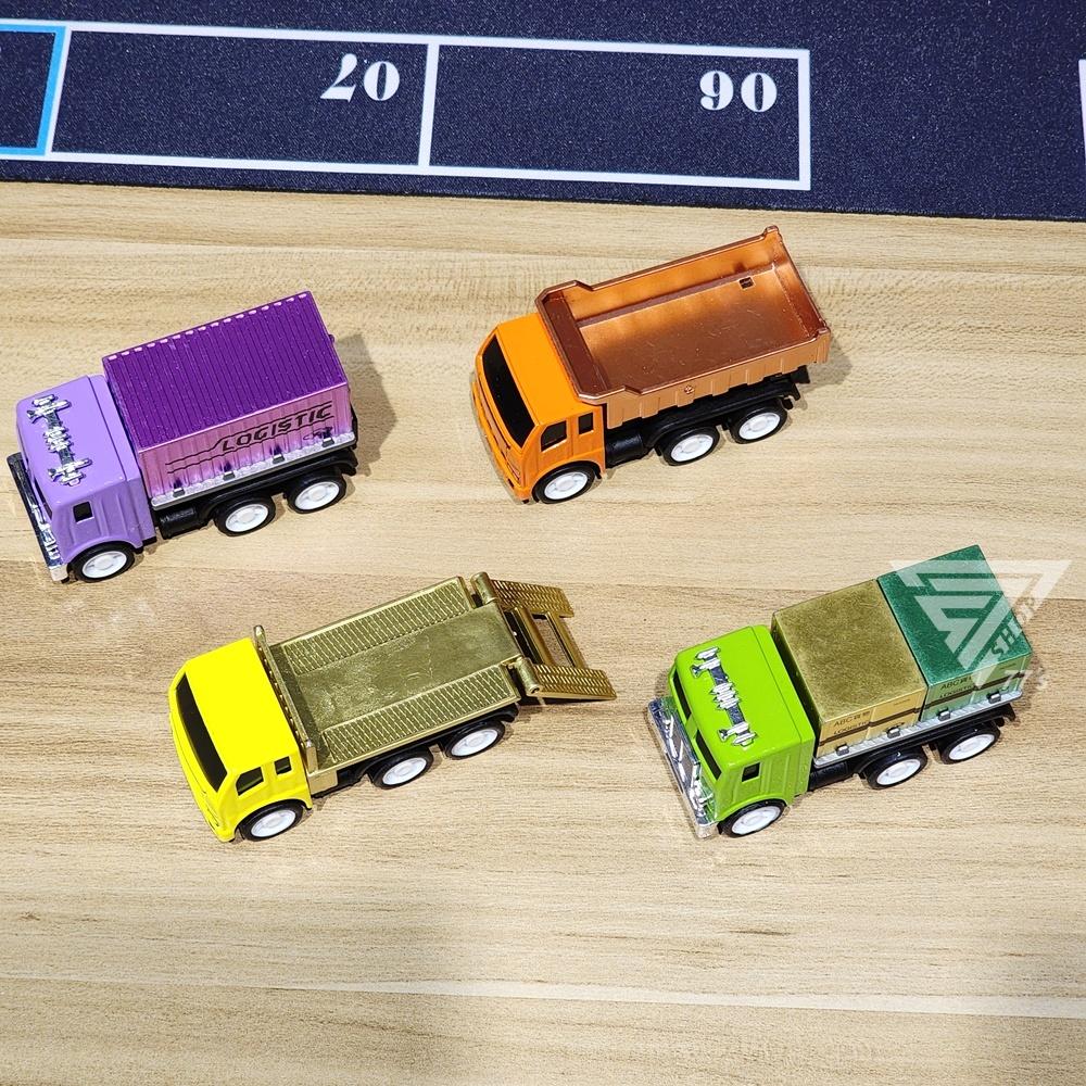 【台灣出貨】【亮金屬工程小車/4款式細節可動】合金工程車玩具 貨櫃車玩具車 砂石車 運輸車 運載車 載貨車汽車-細節圖5