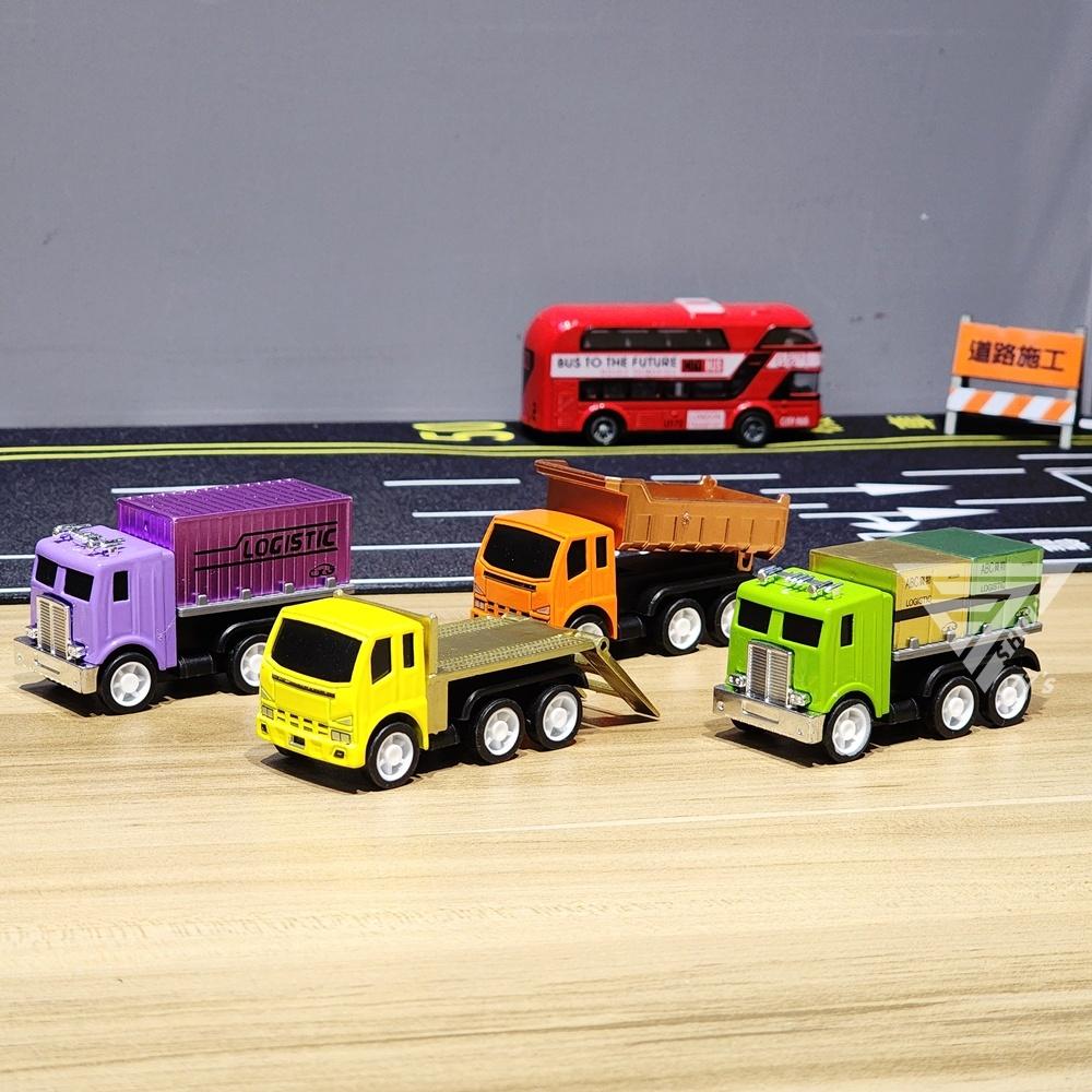 【台灣出貨】【亮金屬工程小車/4款式細節可動】合金工程車玩具 貨櫃車玩具車 砂石車 運輸車 運載車 載貨車汽車-細節圖8