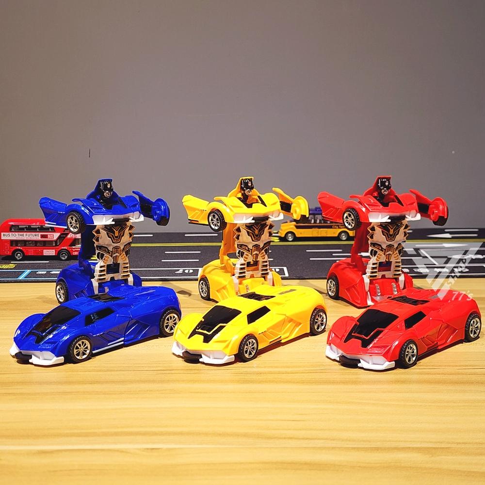 【台灣出貨】【碰撞變形機器人玩具車】變形車玩具 變形金剛車 碰撞變形跑車 變形警車機器人 汽車機器人 機器人玩具 警車-細節圖3