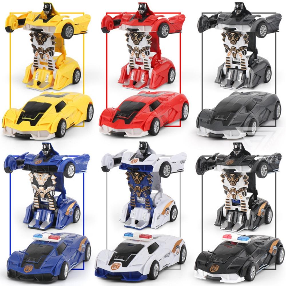 【台灣出貨】【碰撞變形機器人玩具車】變形車玩具 變形金剛車 碰撞變形跑車 變形警車機器人 汽車機器人 機器人玩具 警車-細節圖8