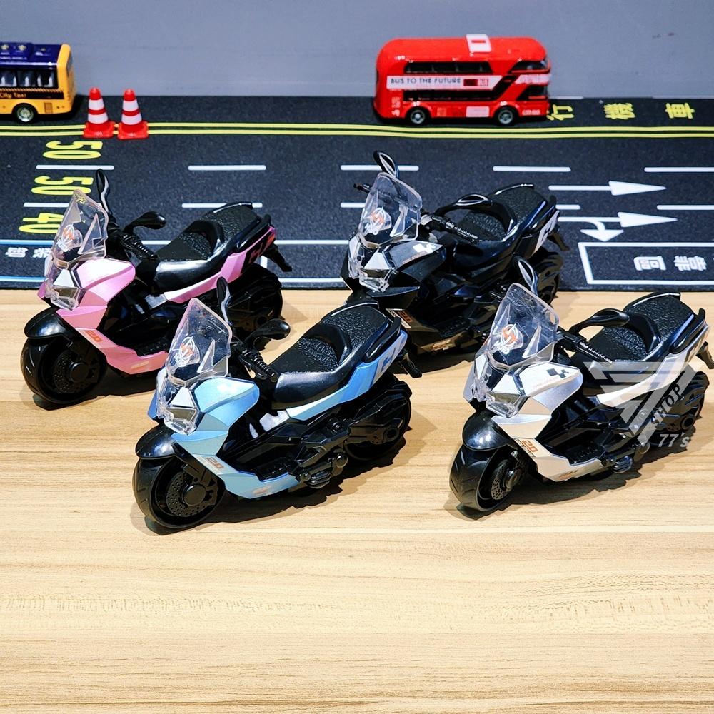 【台灣出貨】【仿真避震摩托車模型/後座可掀蓋】復古摩托車 擋風摩托車 玩具摩托車 可掀蓋摩托車 大綿羊 摩托玩具-細節圖4