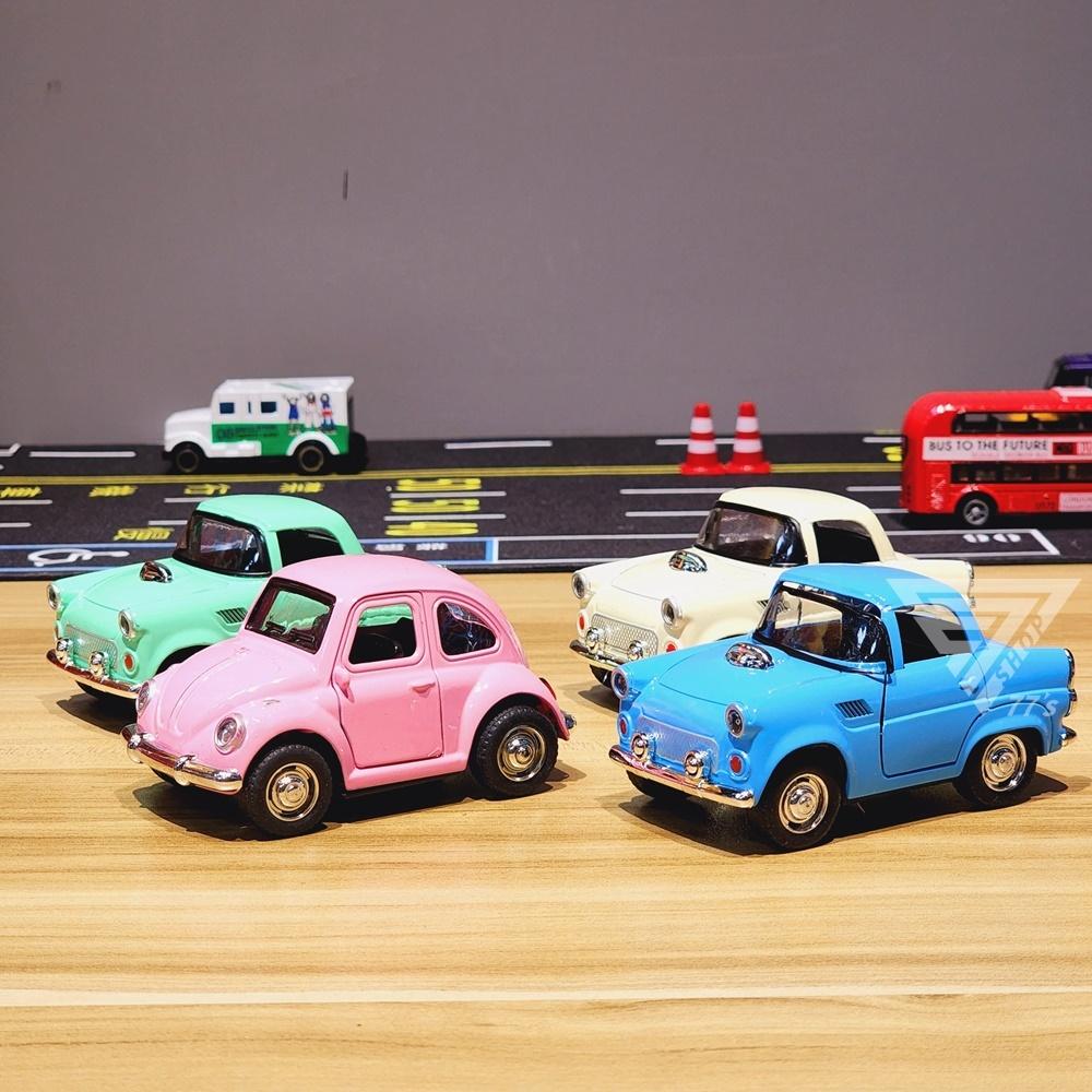 【台灣出貨】【聲光可開門Q版復古合金車】警車 玩具警車 金龜車 雙層巴士 復古老爺車 mini cooper模型車 小車-細節圖8