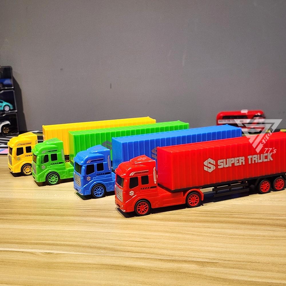 【台灣出貨】【塑膠加長貨櫃車玩具】玩具貨車 迴力大貨車 玩具貨車 汽車玩具 仿真運輸車 集裝車 拖車頭-細節圖3