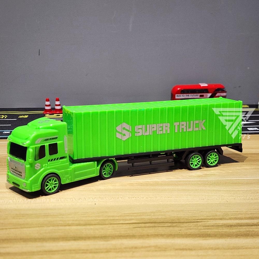 【台灣出貨】【塑膠加長貨櫃車玩具】玩具貨車 迴力大貨車 玩具貨車 汽車玩具 仿真運輸車 集裝車 拖車頭-細節圖8