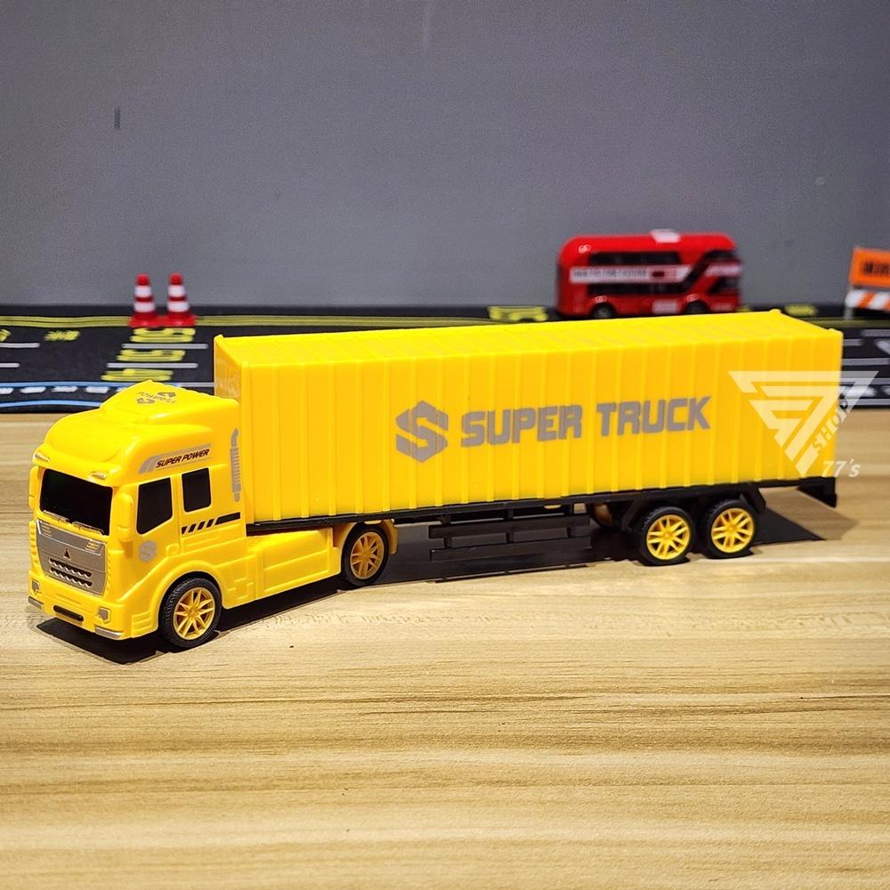 【台灣出貨】【塑膠加長貨櫃車玩具】玩具貨車 迴力大貨車 玩具貨車 汽車玩具 仿真運輸車 集裝車 拖車頭-細節圖9