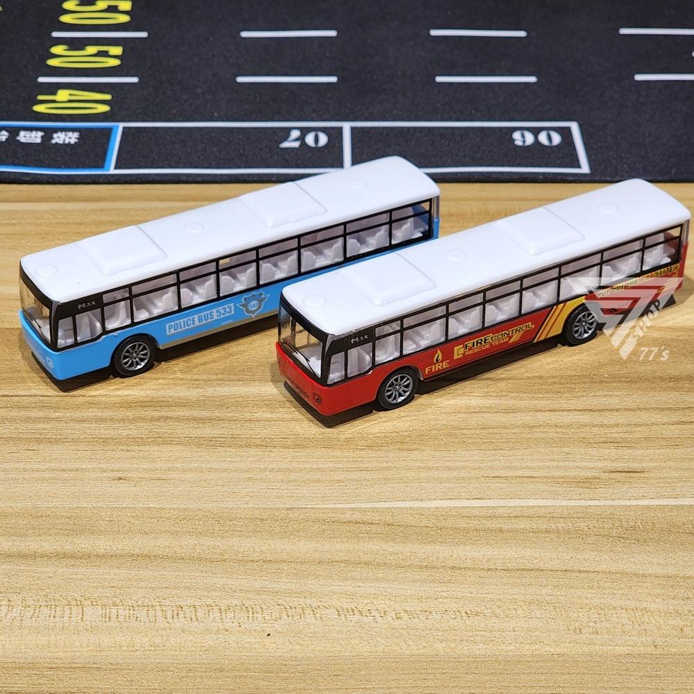 【台灣出貨】【加長巴士 警察車/消防車】大巴模型車 遊覽車 旅遊巴士 巴士玩具車 玩具巴士 旅行巴士模型車-細節圖4