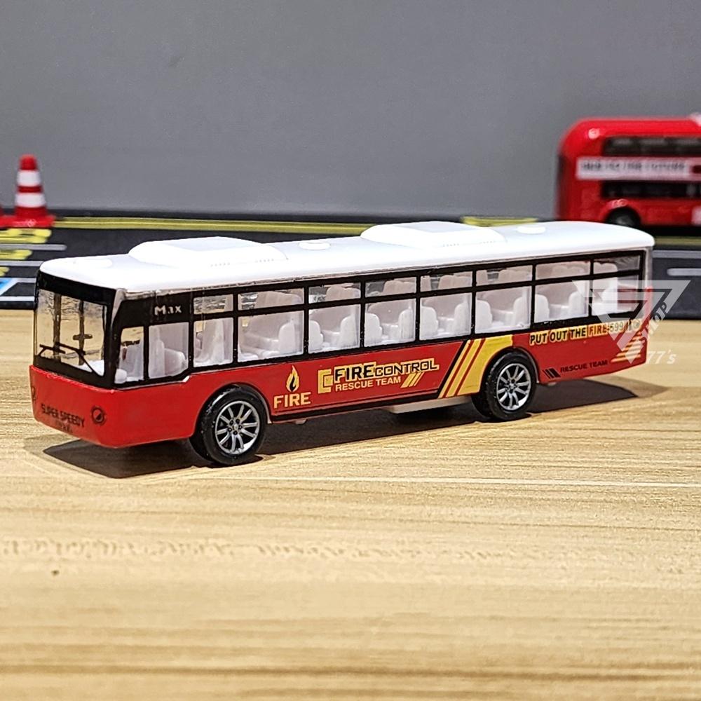 【台灣出貨】【加長巴士 警察車/消防車】大巴模型車 遊覽車 旅遊巴士 巴士玩具車 玩具巴士 旅行巴士模型車-細節圖8