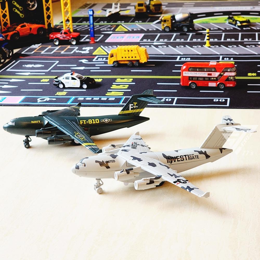 【台灣出貨】【22CM 聲光波音C-17運輸機/盒裝帶支架】合金飛機模型 大型玩具飛機 軍事飛機模型 飛機玩具-細節圖3